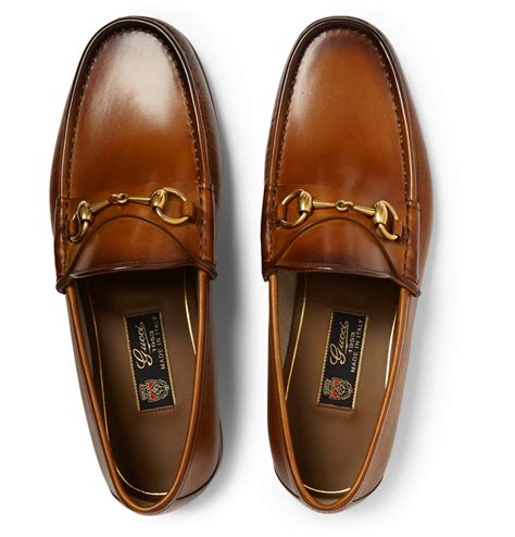 Men's GG loafer with Horsebit in brown GG leather 